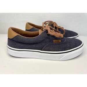 VANS Era 59 Canvas & Leather Skate Shoes, Men 4.5 Women 6